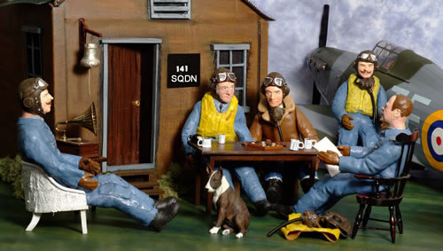 Scale Pilots waiting to scramble